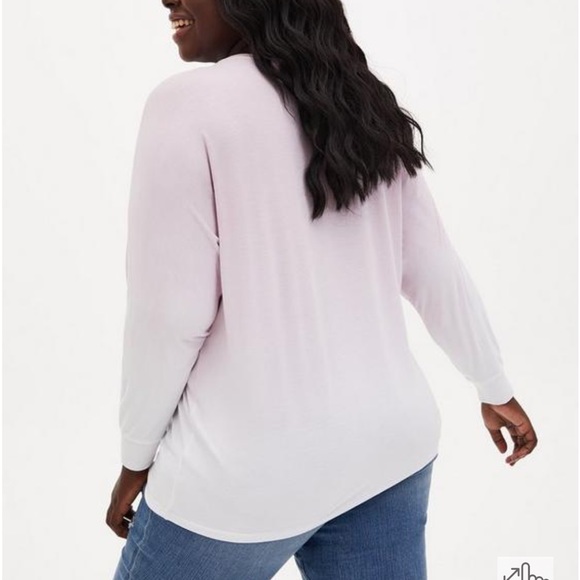 NWT Torrid Super Soft Out of Office Dolman Long Sleeve Tee 3 - Picture 3 of 6